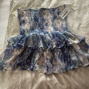 Juniper blu ruffle skirt
